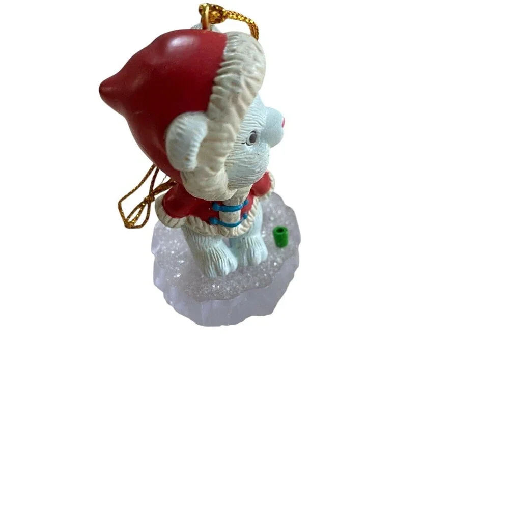 Bear Warming By An Open Fire Ornament Dated 1993 - Picture 2 of 6